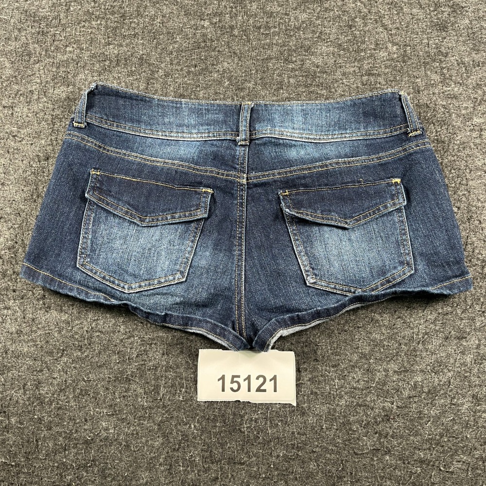RSQ Shorts Womens 29 Blue Denim Cotton Stretch Low Rise 5-Pockets Summer Wear - Picture 7 of 7